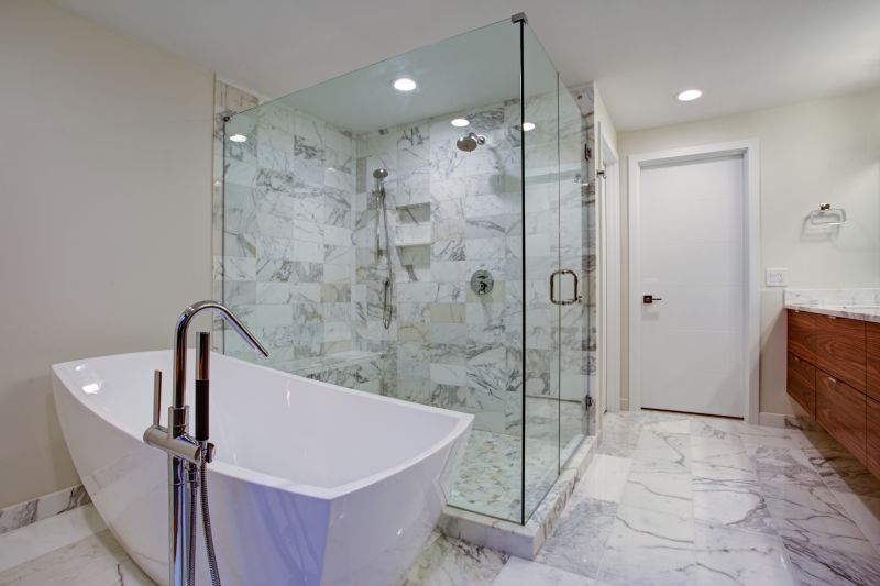 Glass Showers with Bathtub Combo